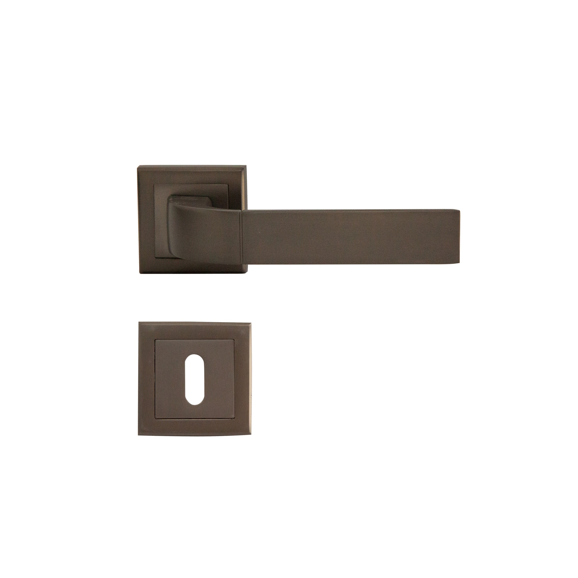 Maner Premium SN MERCUR cu rozeta E8-K1, culoare nichel negru