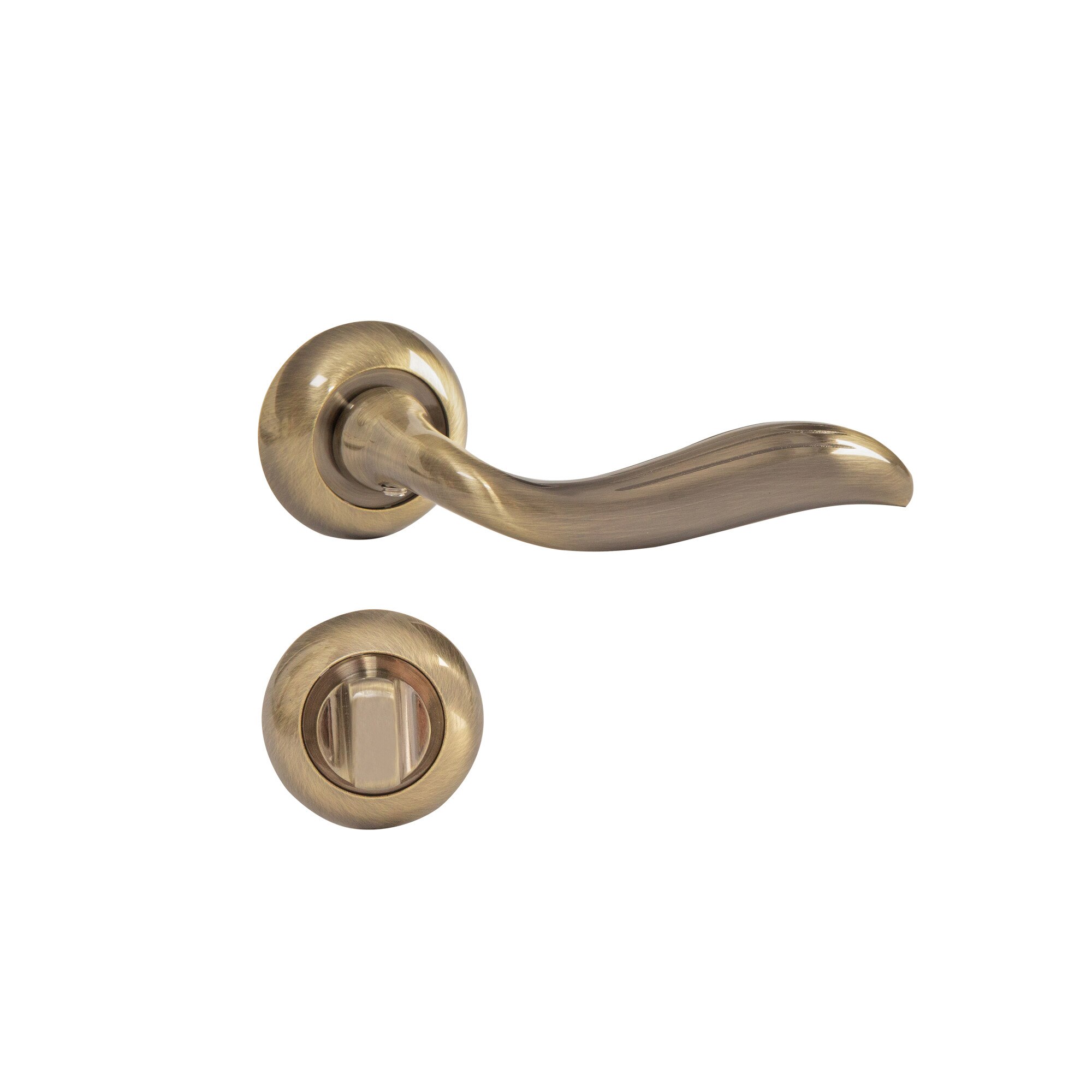 Maner Premium SN DIANA cu incuietoare baie, culoare bronz antic