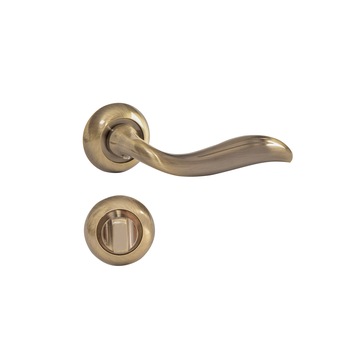 Maner Premium SN DIANA cu incuietoare baie, culoare bronz antic Maner Premium SN DIANA cu incuietoare baie, culoare bronz antic