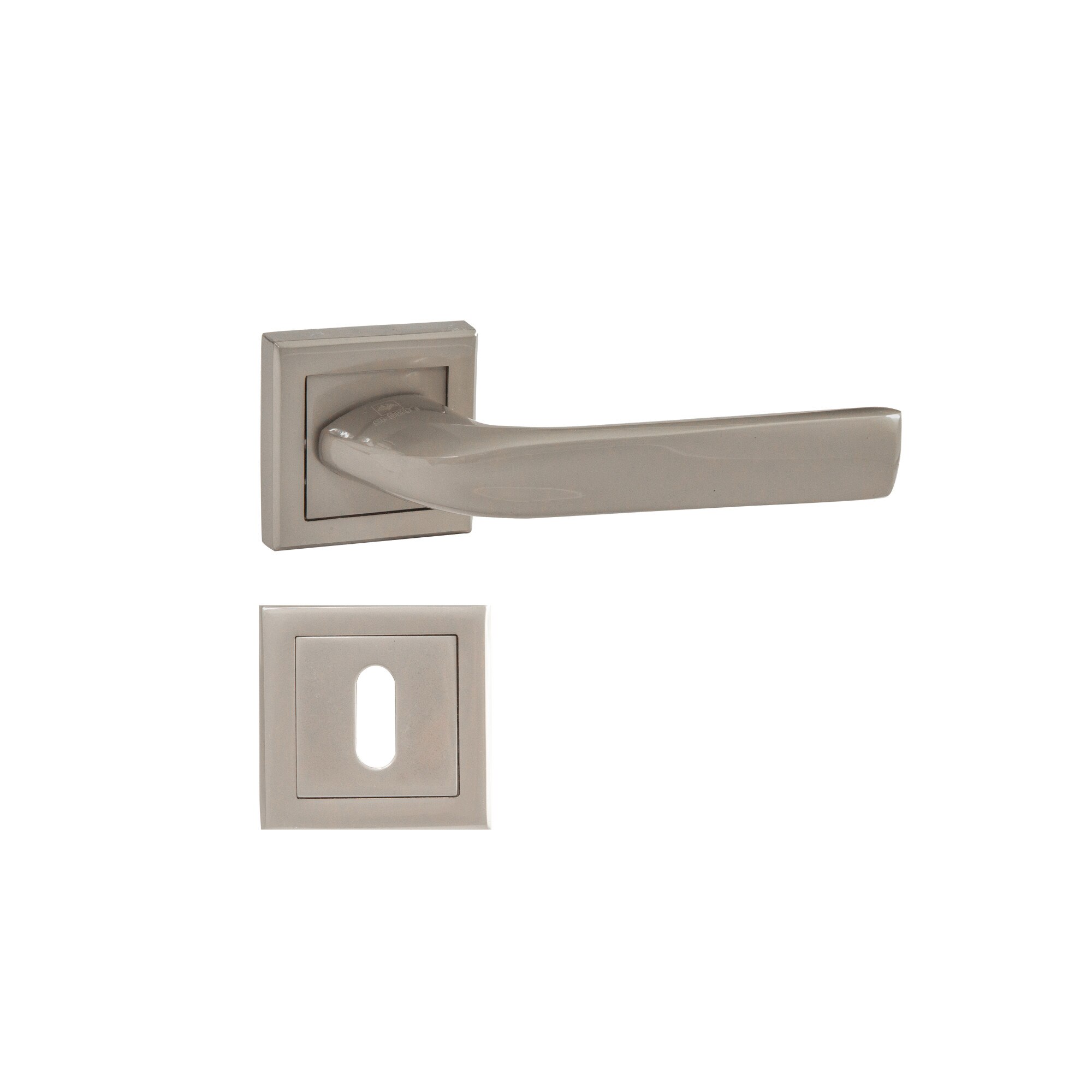 Maner Premium SN VENUS cu rozeta E8-K1, culoare nichel perla