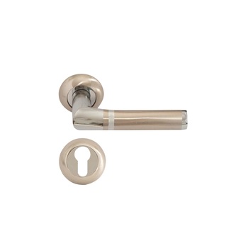 Maner Premium SN CERES cu rozeta rotunda E9-Y0, culoare nichel satinat/crom Maner Premium SN CERES cu rozeta rotunda E9-Y0, culoare nichel satinat/crom