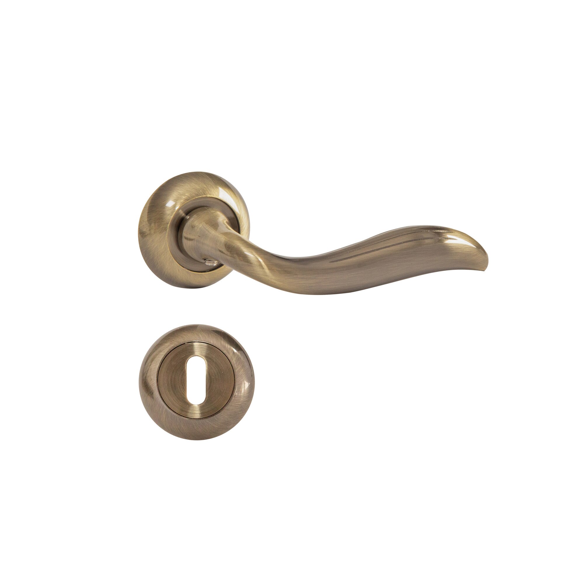 Maner Premium SN DIANA cu rozeta E9-K1, culoare bronz antic