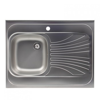 Chiuveta bucatarie inox satinat Alveus Classic cuva pe stanga 80 x 60 cm AN Chiuveta bucatarie inox satinat Alveus Classic cuva pe stanga 80 x 60 cm AN
