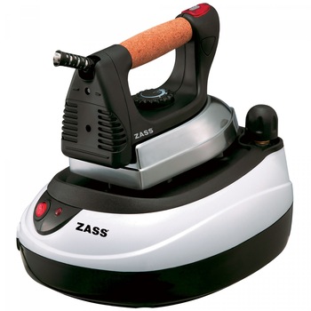 Statie de calcat Zass , 2000 W, 0.70 l, 90 g/min, talpa aluminiu, jet de abur, presiune 3.5 bari, termostat variabil, alb + negru Statie de calcat Zass , 2000 W, 0.70 l, 90 g/min, talpa aluminiu, jet de abur, presiune 3.5 bari, termostat variabil, alb + negru