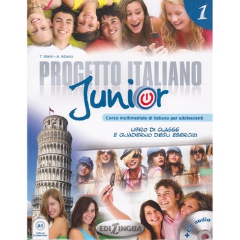 Progetto italiano Junior 1 Carte+ caiet exercitii (+CD audio) T. Marin Progetto italiano Junior 1 Carte+ caiet exercitii (+CD audio) T. Marin