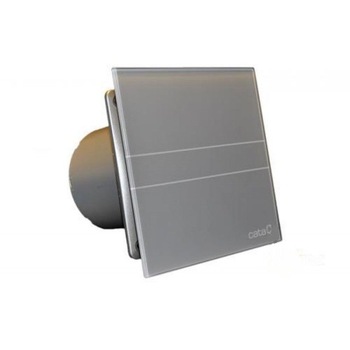 Ventilator aerisire, E-100 GST, CATA, capac sticla, usor detasabil, temporizator, Argintiu Ventilator aerisire, E-100 GST, CATA, capac sticla, usor detasabil, temporizator, Argintiu