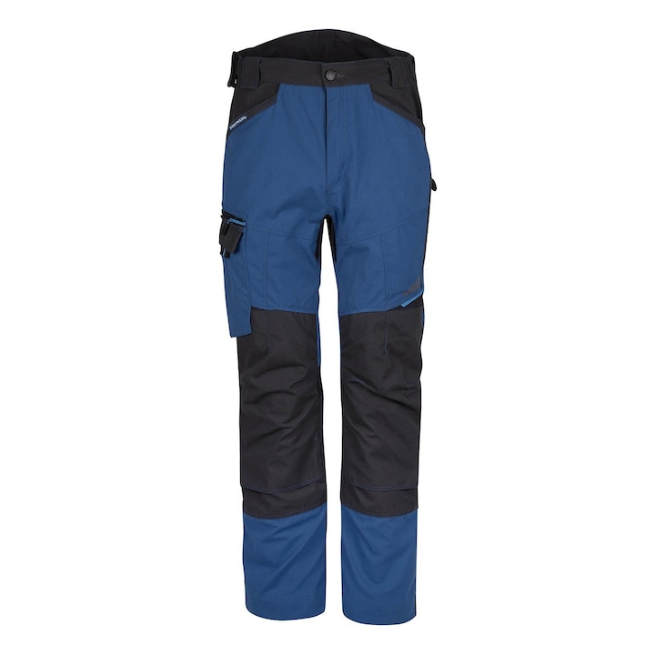 Работен панталон номер 40, син цвят, 8 джоба, подсилени шевове, включени наколенки