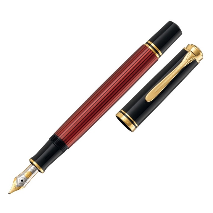 Писалка Souveran M400 F Black-Red Pelikan