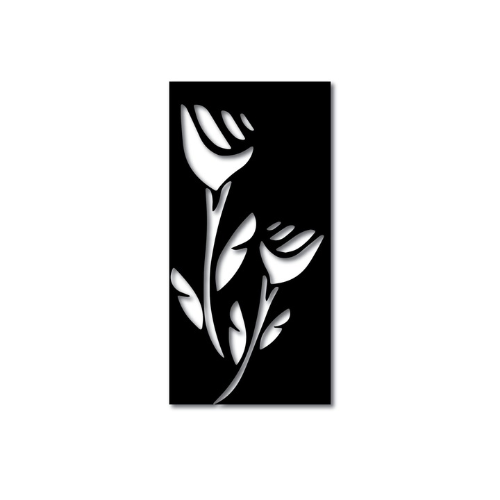 Panou decorativ negru, 200x90 cm, grosime 8 mm, MLC63