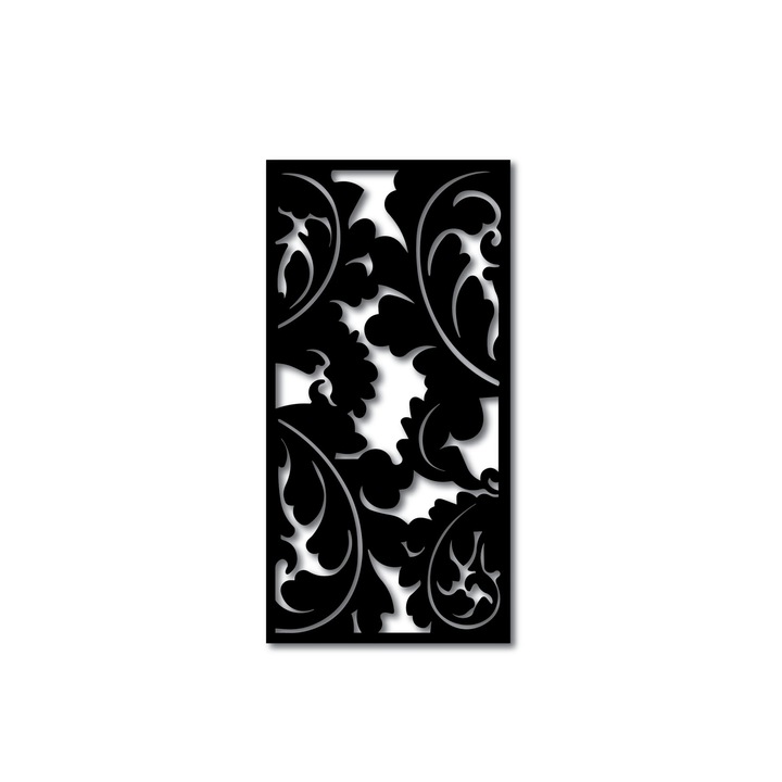 Panou decorativ negru, 200x90 cm, grosime 8 mm, MLC61