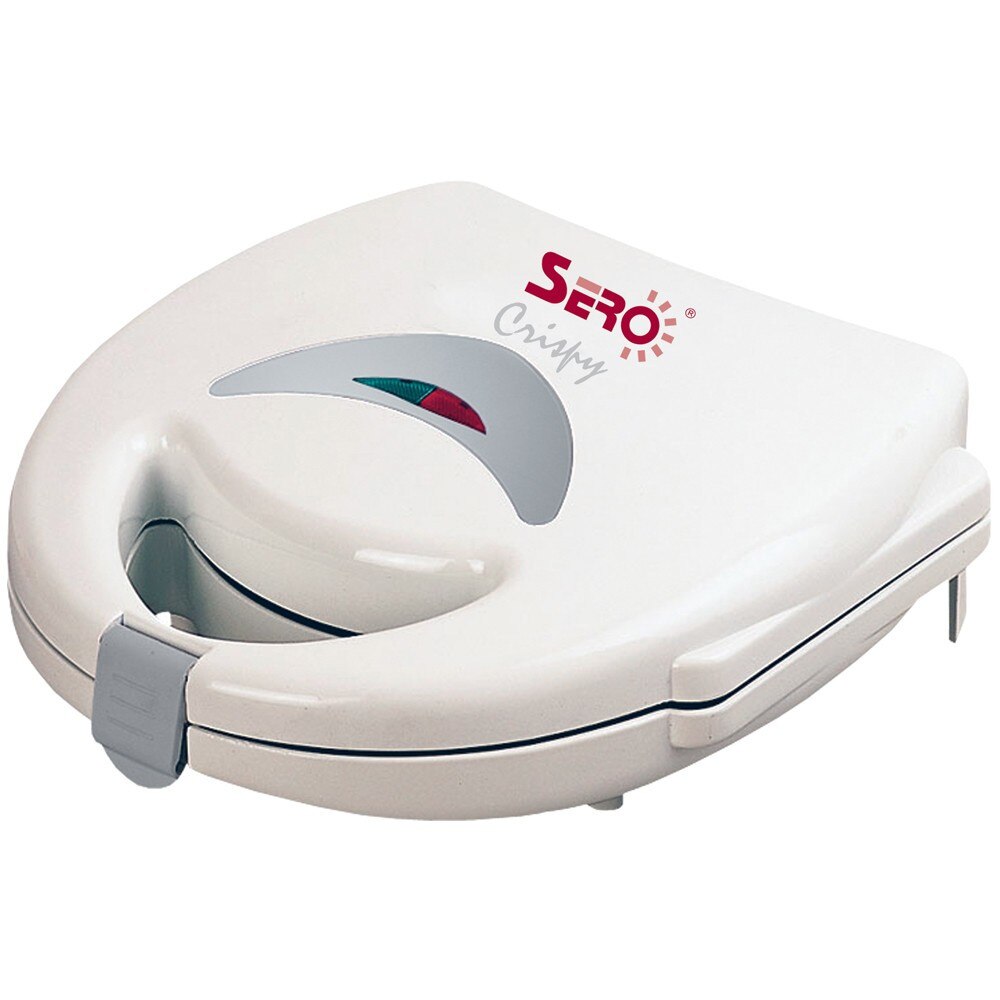 Sandwich maker Sero , 750 W, placi neaderente tip grill teflonate, indicator luminos incalzire, depozitare verticala, alb AN