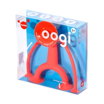 Jucarie cu ventuze, Omuletul flexibil Oogi, rosu Jucarie cu ventuze, Omuletul flexibil Oogi, rosu