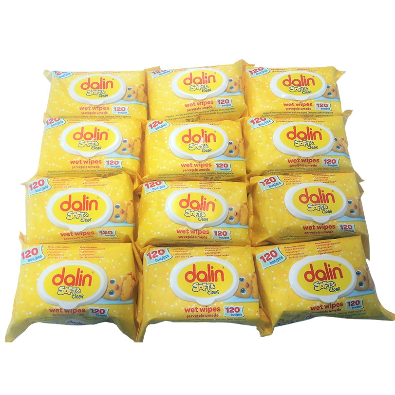 Servetele Soft & Clean capac Dalin , 120 buc*12 pachete