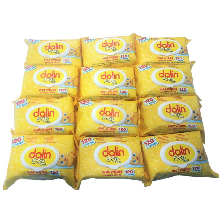 Servetele Soft & Clean capac Dalin , 120 buc*12 pachete