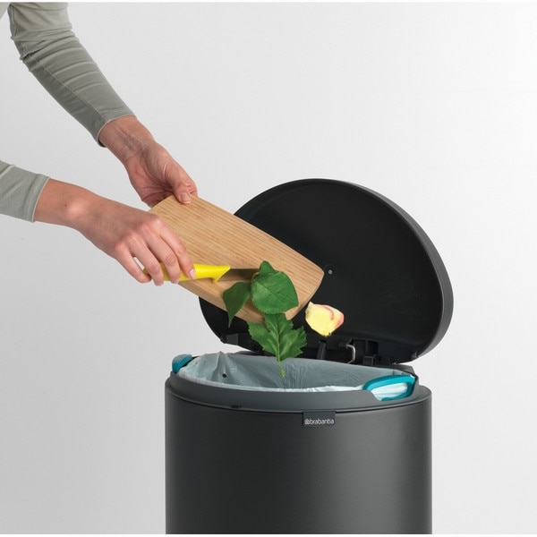 Кош Pedal Bin FlatBack+, 30L Mineral Infinite Grey eMAG.bg