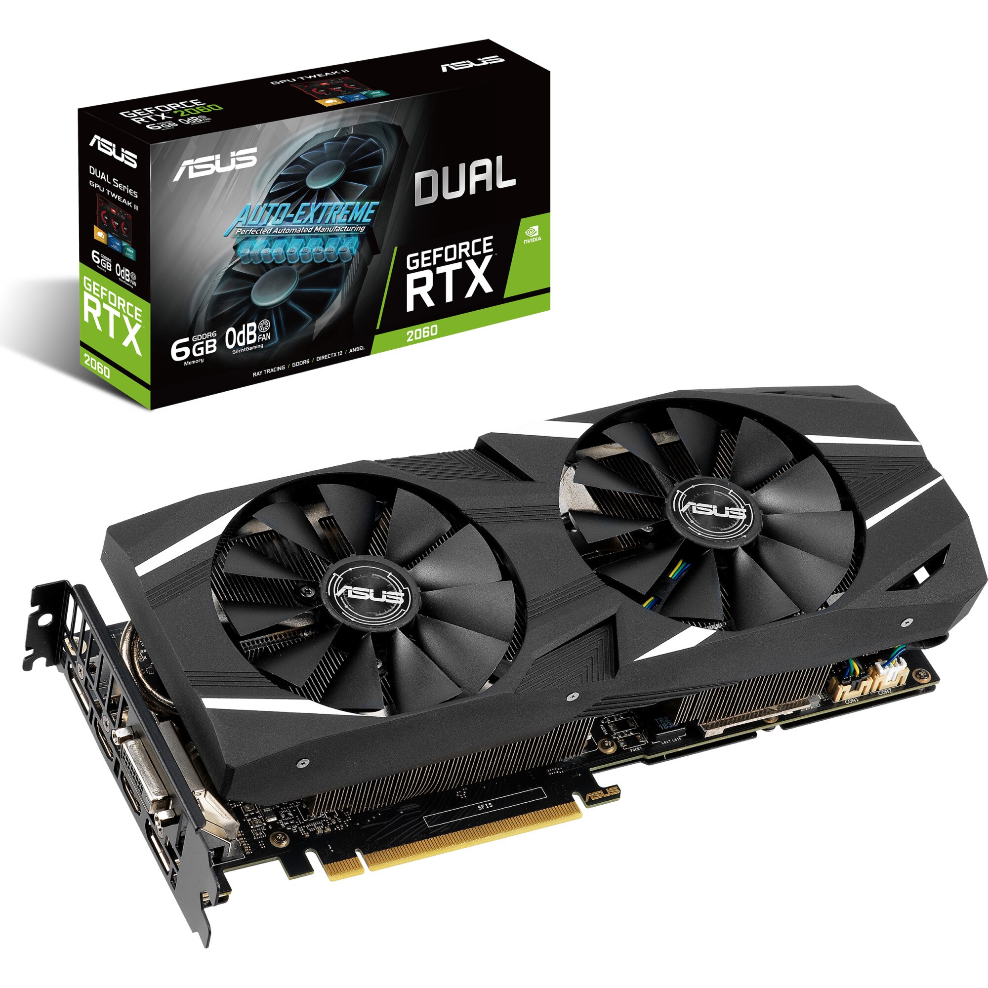 Placa video Asus Dual GeForce RTX™ 2060 OC, 6GB, 192-bit - eMAG.ro