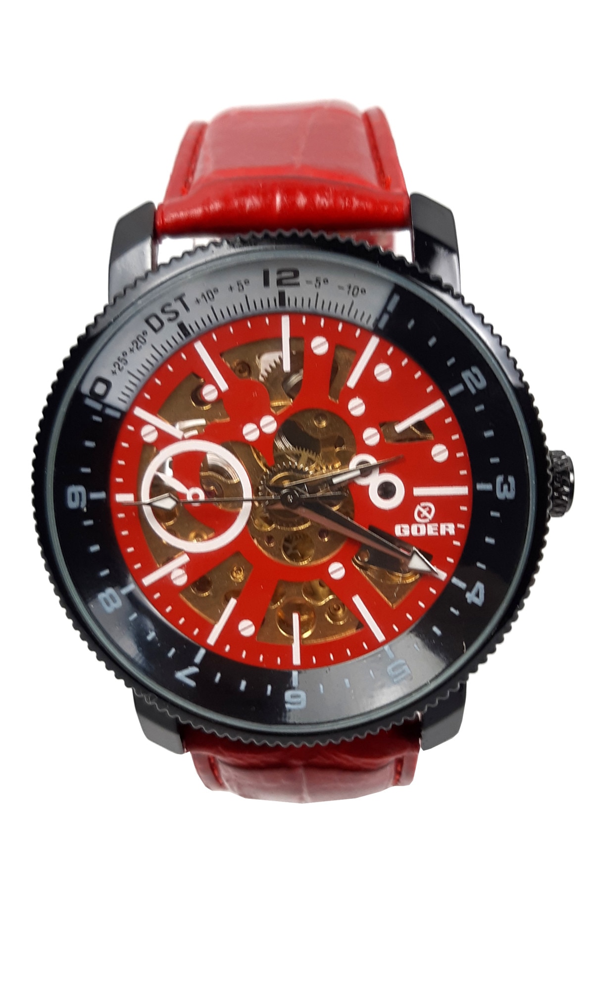 Ceas barbati automatic, business, elegant GOER ROSU G2120RED