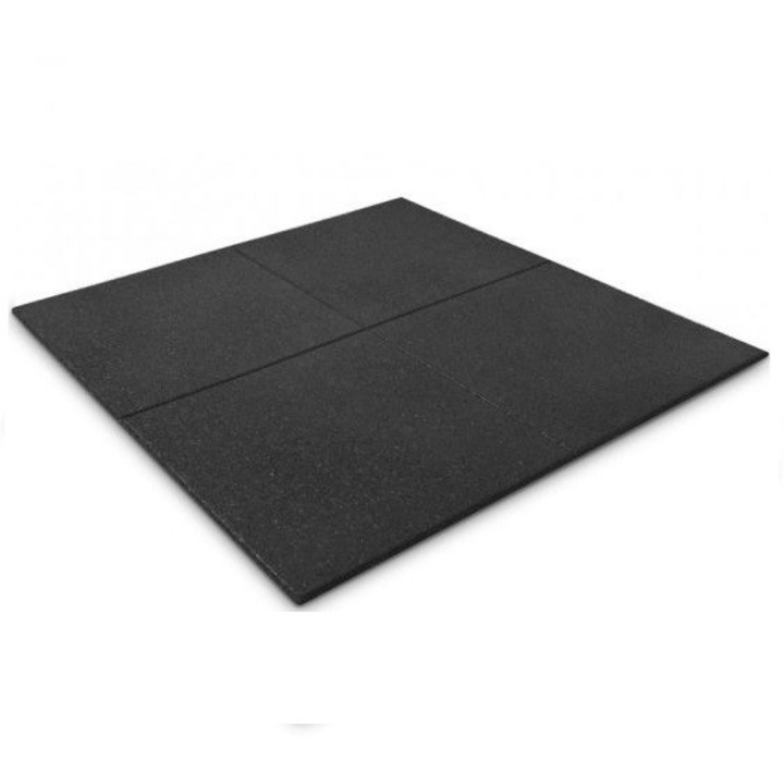 Dale / pavele din cauciuc, Eco-Farm, utilizat in zootehnie, Negru, 1000 x 1000 x 15 mm