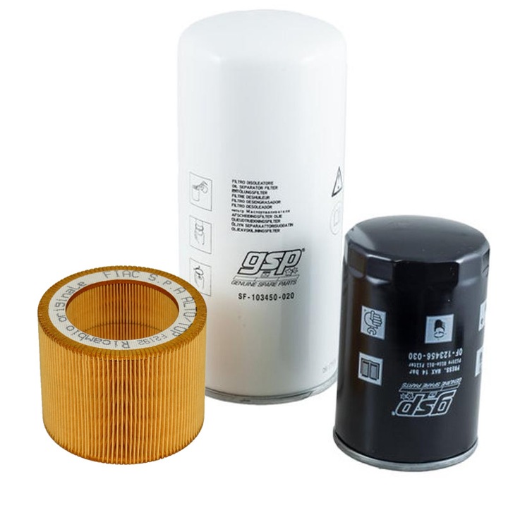 Kit filtre pentru compresoare cu surub FIAC NEW SILVER / MICHELIN 5.5-7.5-10-15-20