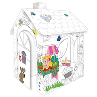 Casuta de colorat sau pictat, stand de flori