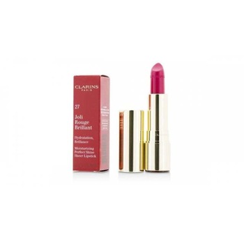 Ruj de buze Clarins Joli Rouge Brillant 27 Hot Fuchsia, 3.5 g Ruj de buze Clarins Joli Rouge Brillant 27 Hot Fuchsia, 3.5 g