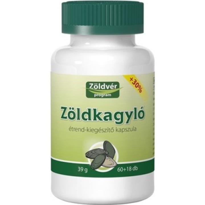 Zöldvér zöldkagyló kapszula 60+18 db