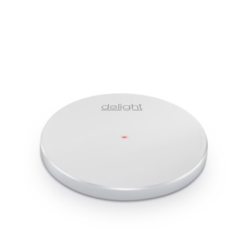 Incarcator wireless pentru telefon Delight, 1.5A, Alb Incarcator wireless pentru telefon Delight, 1.5A, Alb