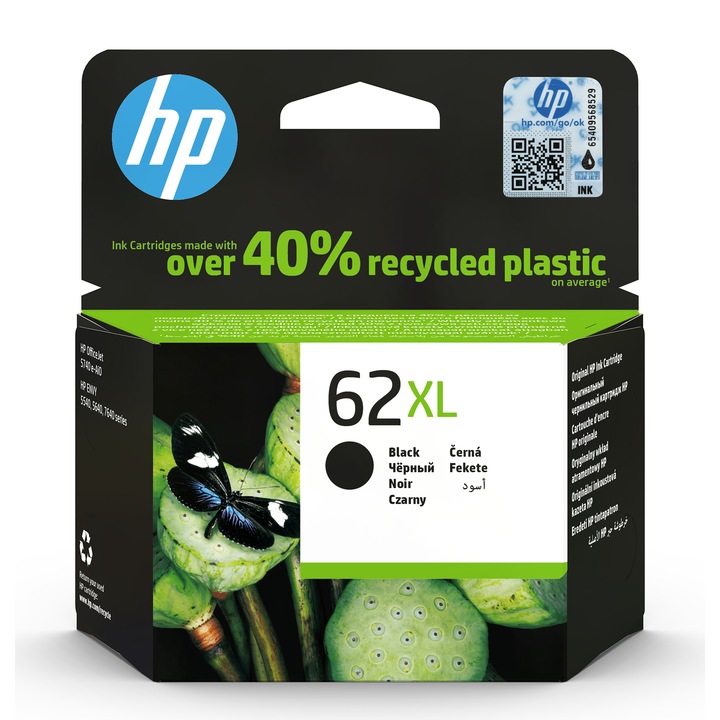 HP 62XL C2P05AE Tintapatron, Fekete