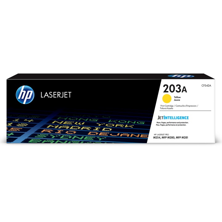 HP 203A CF542A eredeti LaserJet tonerkazetta, sárga