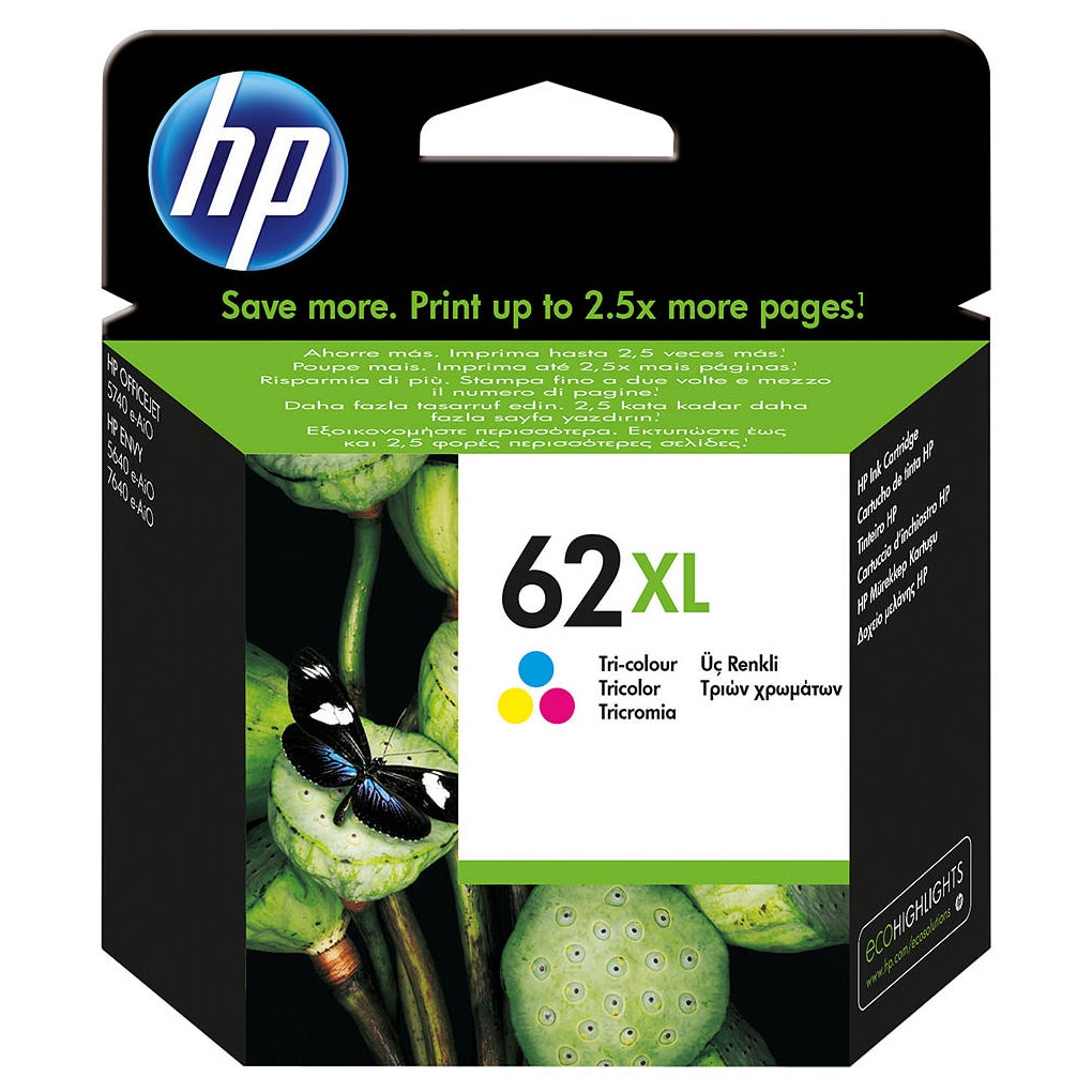 Cartus HP 62XL, Color, Eligibil Instant Ink