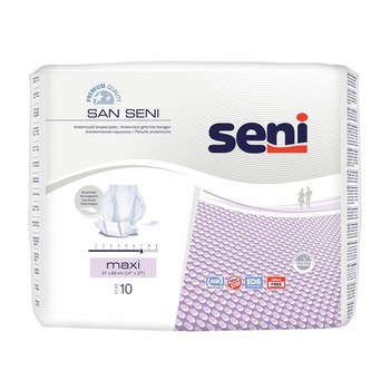 Pachet 3 seturi de Absorbante femei si barbati, San Seni Maxi 10 Buc/Pachet Pachet 3 seturi de Absorbante femei si barbati, San Seni Maxi 10 Buc/Pachet