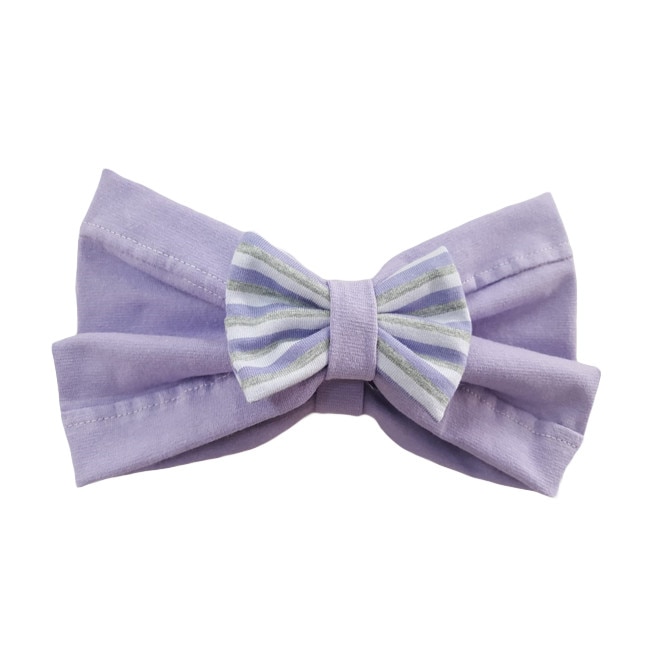 Bentita (turban) Mic Pitic BT29 cu fundita, Lila, 44 cm