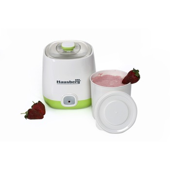 Aparat pentru preparat iaurt natural fara conservanti, capacitate 1 l, HAUSBERG HB2190, YOGURT MAKER Aparat pentru preparat iaurt natural fara conservanti, capacitate 1 l, HAUSBERG HB2190, YOGURT MAKER