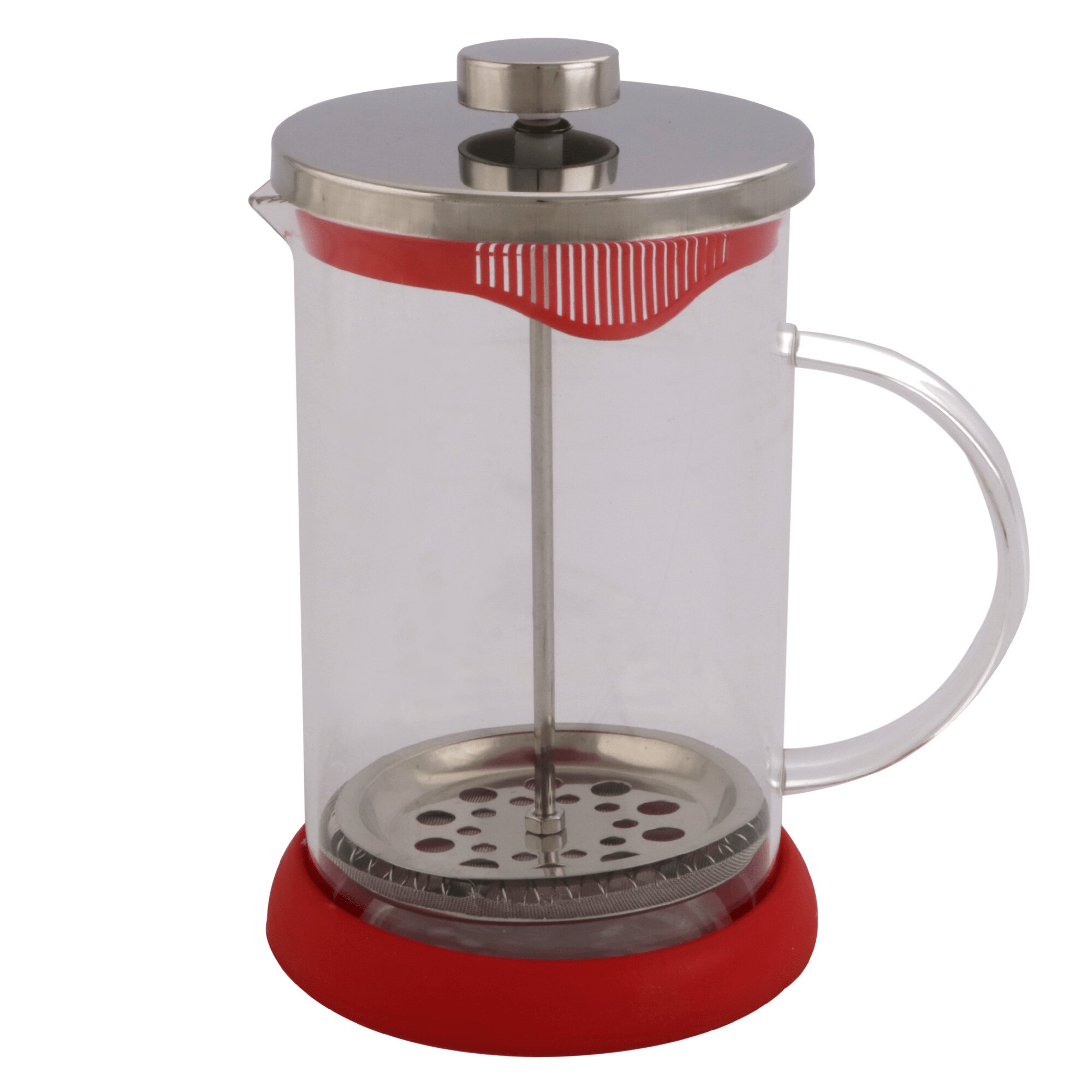 Infuzor cafea si ceai Elegance, sticla, 800 ml, Roz