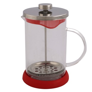 Infuzor cafea si ceai Elegance, sticla, 800 ml, Roz Infuzor cafea si ceai Elegance, sticla, 800 ml, Roz