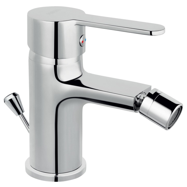 Смесител Ferro Savio, Стоящ, За биде, Монтаж с 1 отвор, С автоматичен изпразнител, Едноръкохватков, Керамичен затварящ механизъм