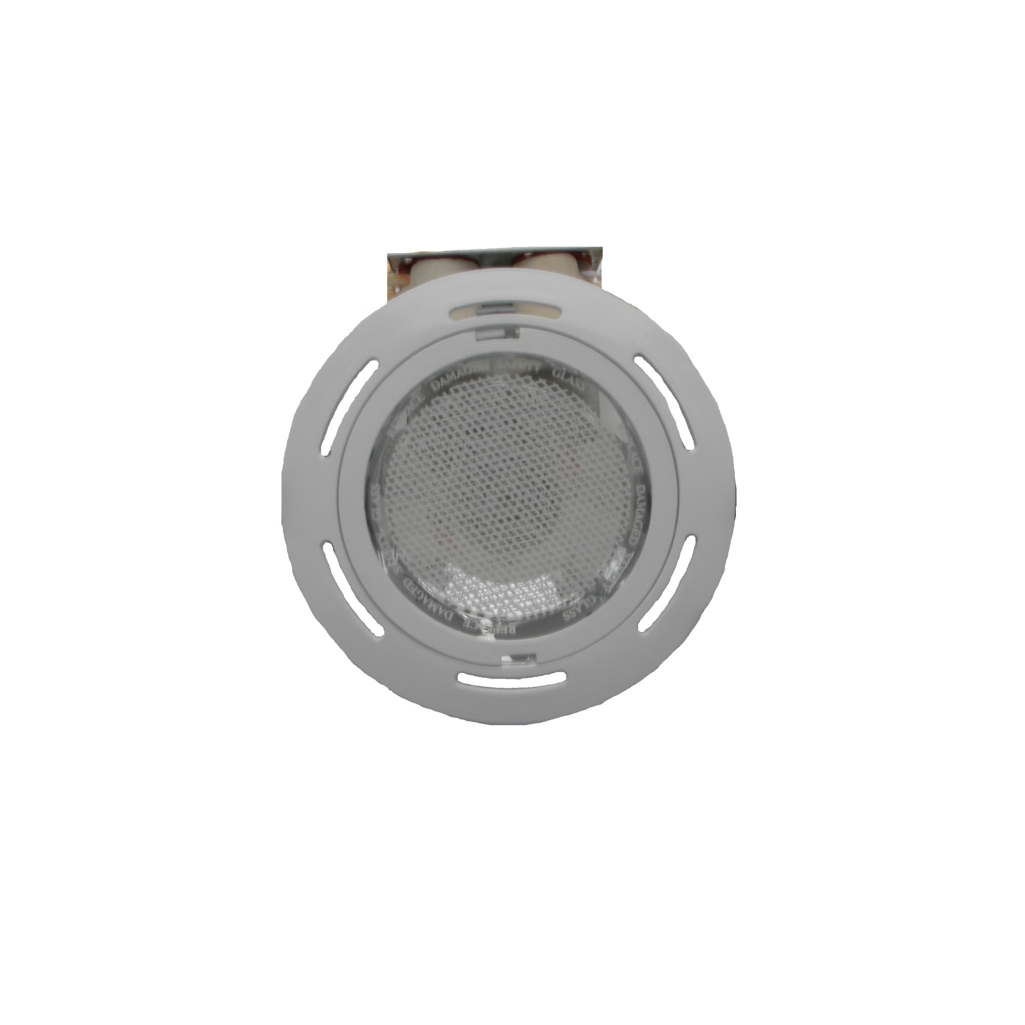 Spot incastrat fix 2x26W E27 IP20 -Rotund Alb