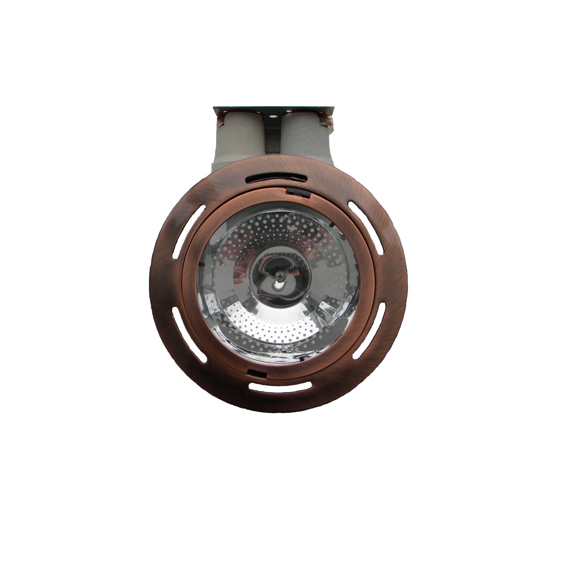 Spot incastrat fix 2x26W E27 IP20 -Rotund Cupru