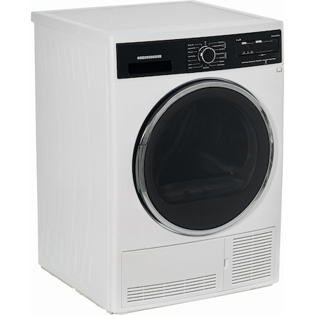 Uscator de rufe Heinner HCD-V904B, Condensare, 9 kg, Display LED, Lumina cuva, Anti-sifonare, Clasa B, Alb