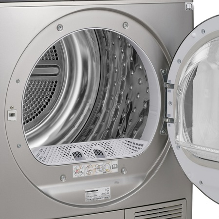 Uscator de rufe Heinner HHPD-V804SA++, Pompa caldura, 8 kg, Display LED, Lumina cuva, Anti-sifonare, Clasa A++, Argintiu