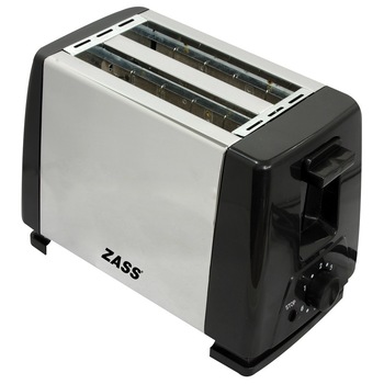 Prajitor de paine Zass , 800 W, 2 felii, 5 trepte putere, negru + argintiu AN Prajitor de paine Zass , 800 W, 2 felii, 5 trepte putere, negru + argintiu AN