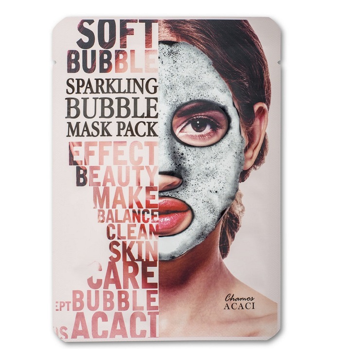 Masca cu bule spumante, CHAMOS COSMETICS, ACACI Chamos