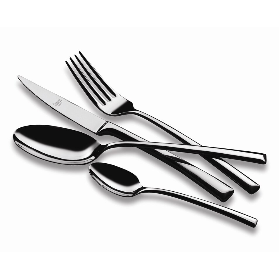 Tacamuri pentru masa MEPRA LORENA,24 piese, 6 bucati cutite mari, 6 bucati furculite mari ,6 bucati linguri mari, 6 bucati lingurite pentru ceai,Otel 18/10