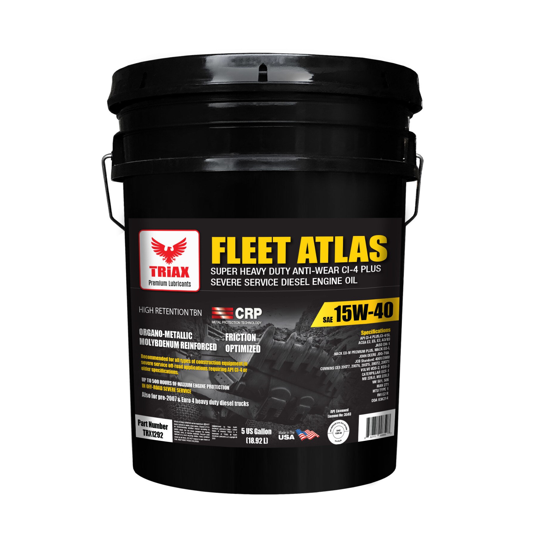 Ulei de motor TRIAX Fleet Atlas 15W-40 CI-4 Camioane si Utilaje, 18.92 L