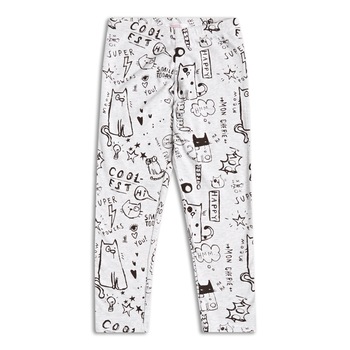 Colanti imprimeu pisici, Fete, Sugar Squad, Gri/Negru, 2-3 ani Colanti imprimeu pisici, Fete, Sugar Squad, Gri/Negru, 2-3 ani