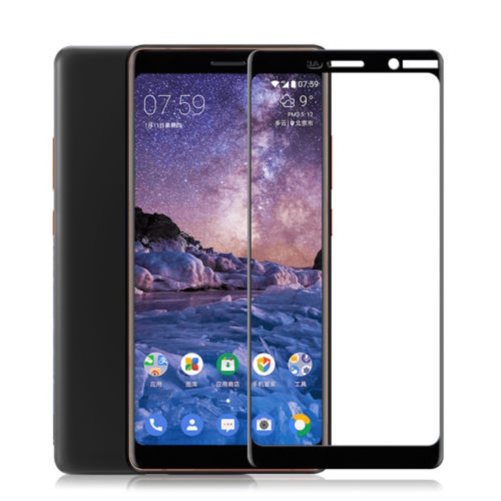 Стъклен Протектор Glass Tempered Screen Protector Ful Glue Nokia 6.1
