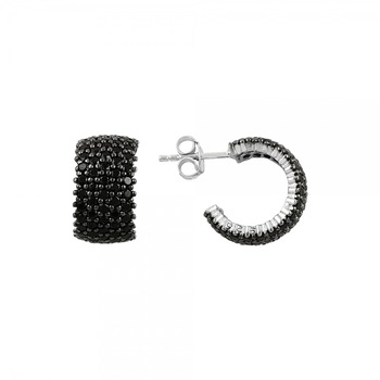 Cercei semiluna din argint 925 cu zirconii negre - Be Elegant ETU0053 - BeSpecial 10348, 1,3, Negru Cercei semiluna din argint 925 cu zirconii negre - Be Elegant ETU0053 - BeSpecial 10348, 1,3, Negru