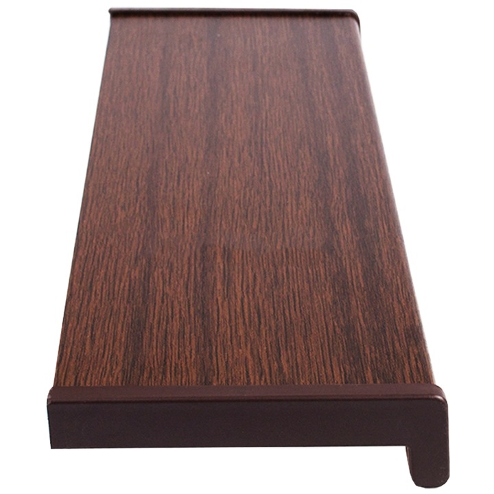 Glaf PVC interior pentru ferestre Wenge 125 x 35 cm, Include piese laterale + Silicon alb 280 Ml, 118GL