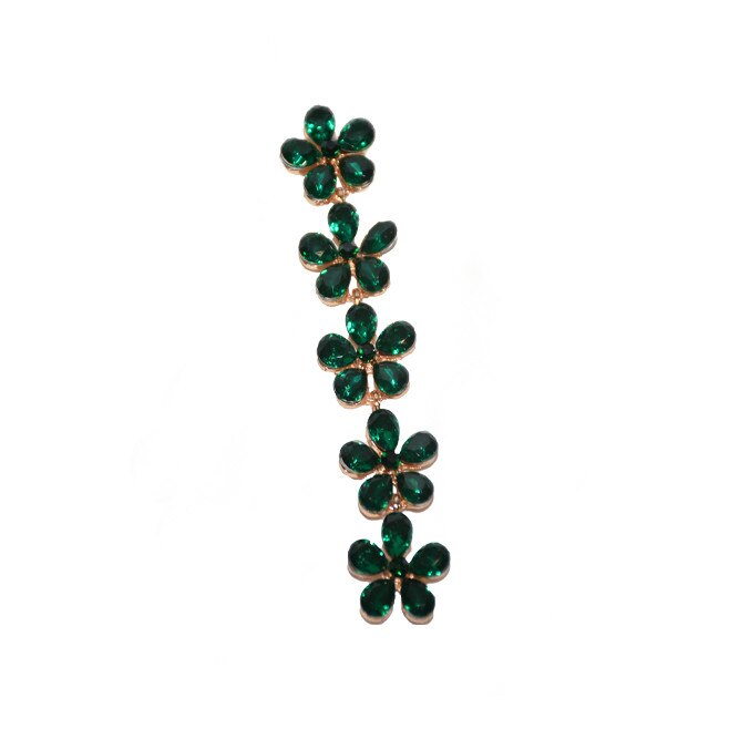 Cercei eleganti cu design floral simplu, D&J Exclusive,Greenery