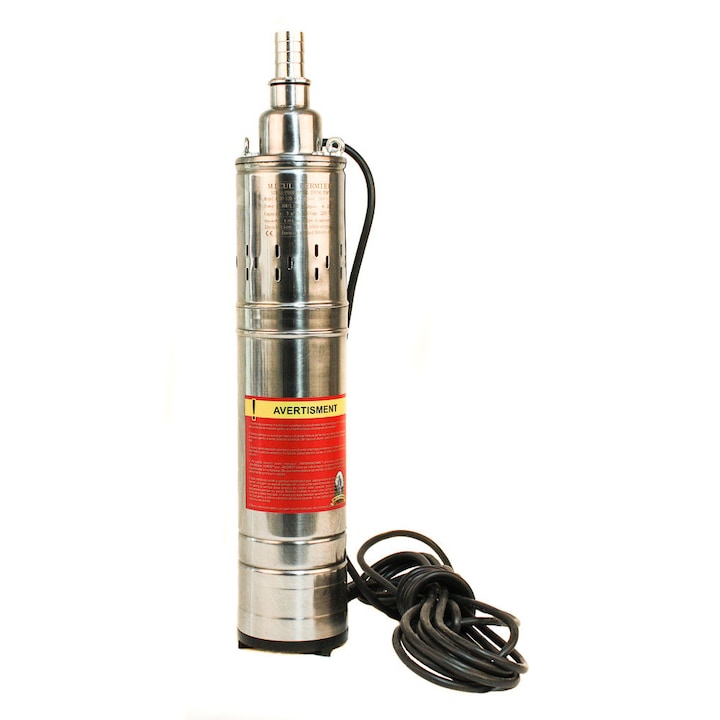 MF Merülő szivattyú, 1,1 kW teljesítményű motor, 3 köbméter / óra, 1 hüvelyk, Ezüstszín